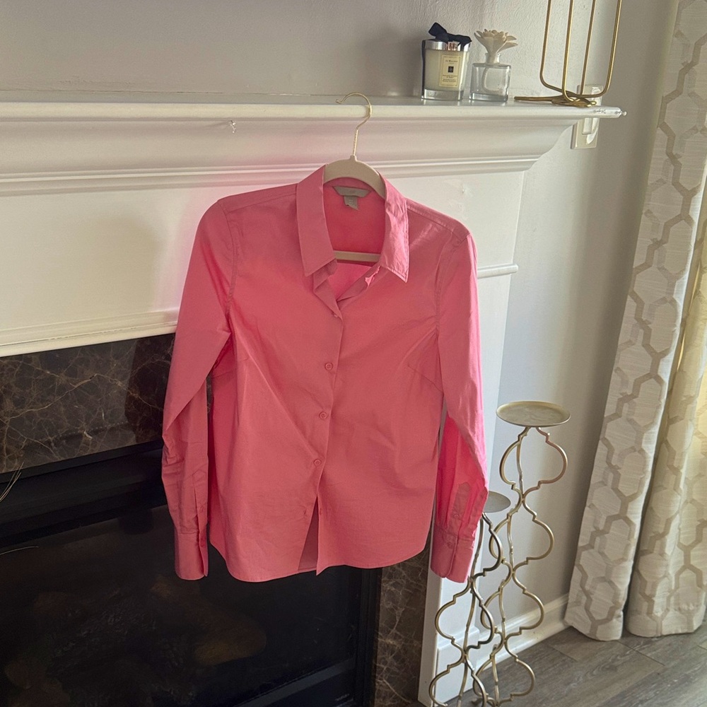 H&M Vibrant Pink Collared Shirt